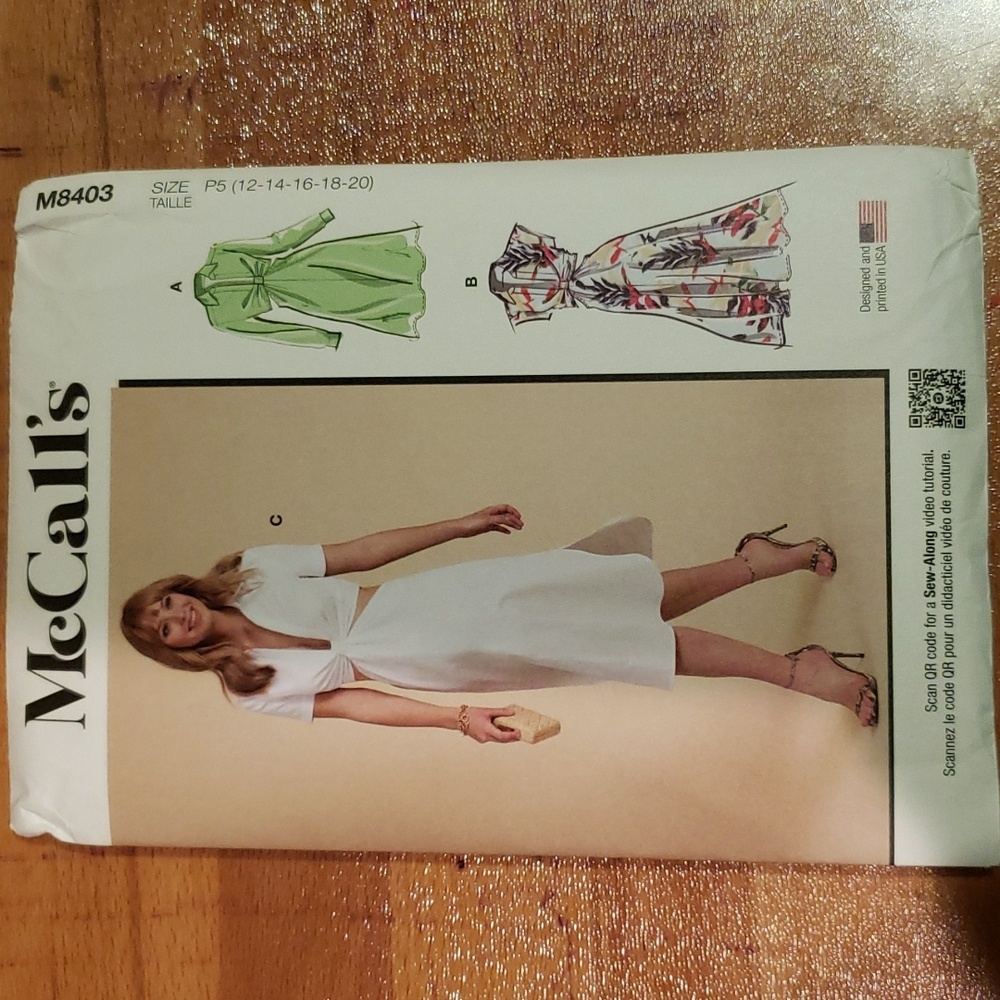 McCall's Misses' Dress Pattern M8403